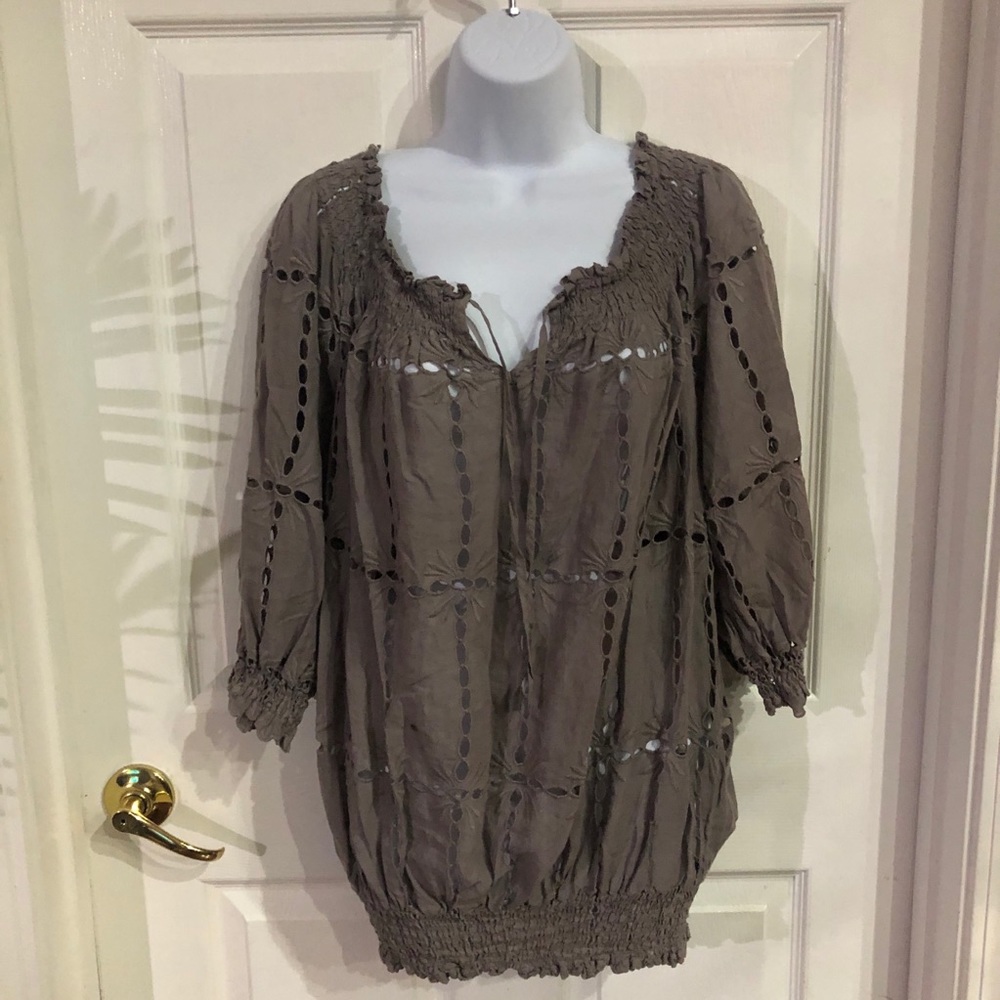 inc international concepts blouse top Sz 16W
